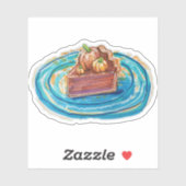 Pumpkin Pie Slice Sticker (Vel)