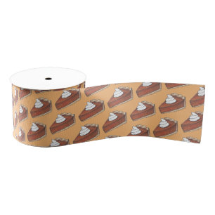 Pumpkin Pie Slice Thanksgiving Dessert Bakkerij Vo Grosgrain Lint