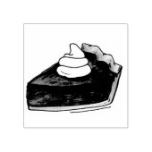 Pumpkin Pie Slice Thanksgiving Dinner Herfst Desse Rubberstempel (Afrduk)