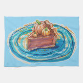 Pumpkin Pie Slice Theedoek (Horizontaal)