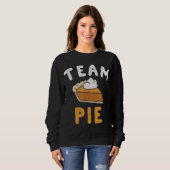 Pumpkin Pie Team Pie Day Thanksgiving Squad Group Trui (Voorkant volledig)