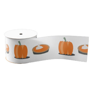 Pumpkin Pie Thanksgiving najaar patroon Grosgrain Lint