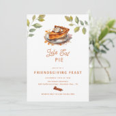 Pumpkin Pie | Uitnodigingen voor Thanksgivingen (Staand voorkant)