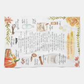 Pumpkin Pie Waterverf Recept Heirloom Theedoeken (Horizontaal)