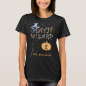 Pumpkin Pie Wiskunde Wizard Aangepaste Leraar Hall T-shirt (Voorkant)