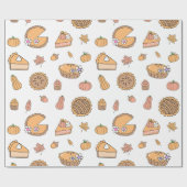 Pumpkin Pie Wrapping Paper Cadeaupapier (Vlak)