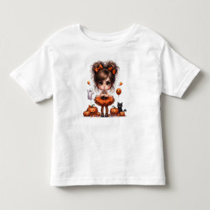 Pumpkin Pigtails – Sweet Spooks & Autumn Whimsy Kinder Shirts
