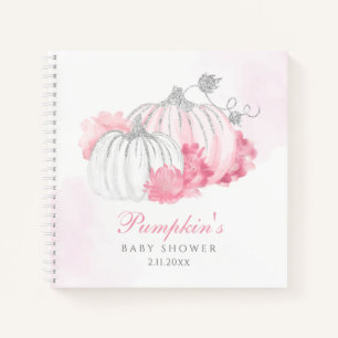 Pumpkin Pink Floral Baby Girl Showboek Notitieboek