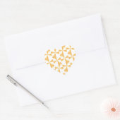 Pumpkin Pinwheels Hart Sticker (Envelop)
