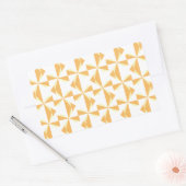 Pumpkin Pinwheels Rechthoekige Sticker (Envelop)
