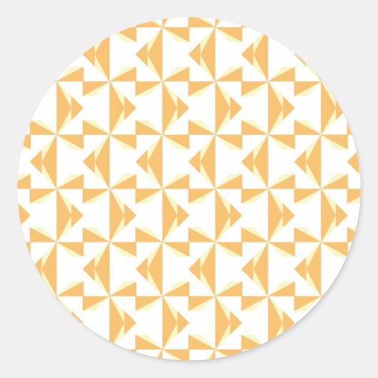 Pumpkin Pinwheels Ronde Sticker (Voorkant)