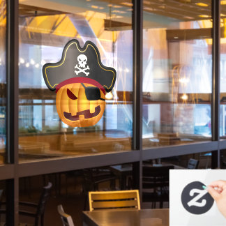 Pumpkin Pirate Raamsticker