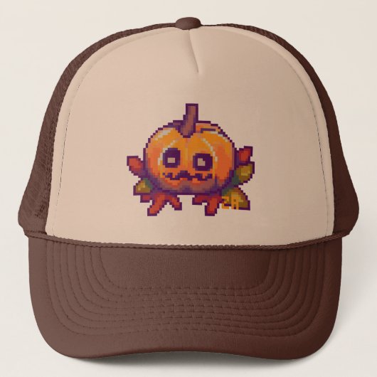 Pumpkin pixelart, Pixel Art, pet (Voorkant)