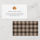 Pumpkin Play-afsluitkaart Informatiekaartje (Voorkant / Achterkant)