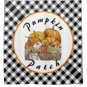 Pumpkin-pleister Douchegordijn (Voorkant)