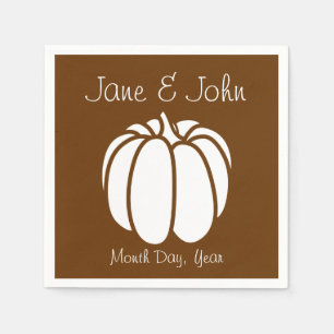 Pumpkin-pleister in Chocolate Napkins Servetten