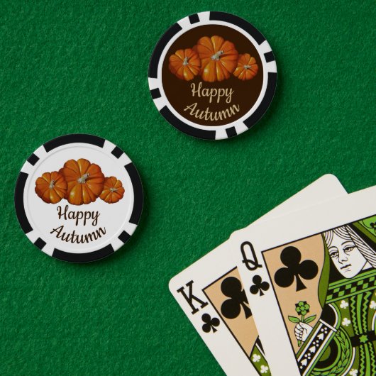 Pumpkin Poker Chips (Pokertafel (Dubbel))