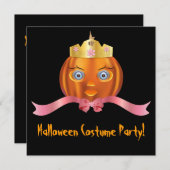 Pumpkin Princess Halloween Kaart (Voorkant / Achterkant)