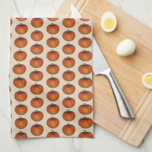 Pumpkin Print Halloween Thanksgiving Autumn Herfst Theedoek