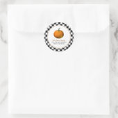 Pumpkin Pset Herfst Adres Klassieke Ronde Sticker (Tas)