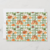 Pumpkin Pset Thanksgiving Foto Holiday Kaart (Achterkant)