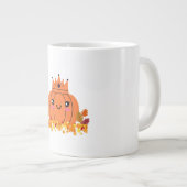 Pumpkin Queen | Fall Aesthetic Halloween Shirt Extra Grote Beker (Voorkant rechts)