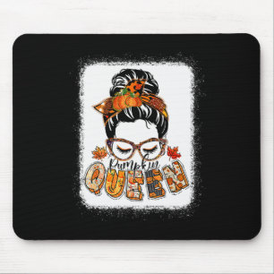 Pumpkin Queen Messy Bun Herfst Pumpkin Herfst Vibe Muismat