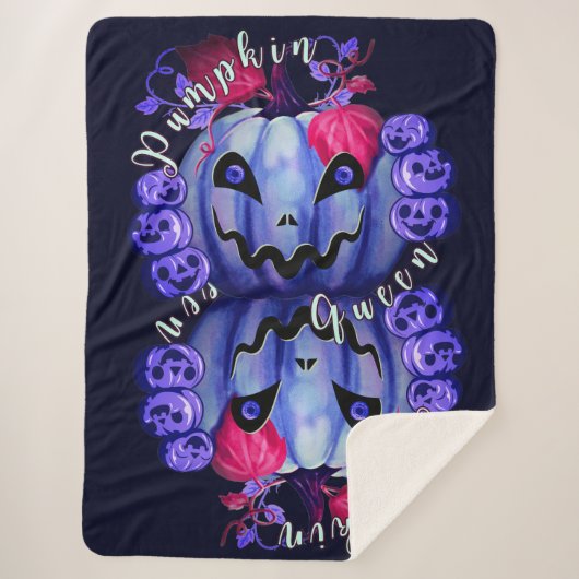 Pumpkin Queen Sherpa Deken (Voorkant)