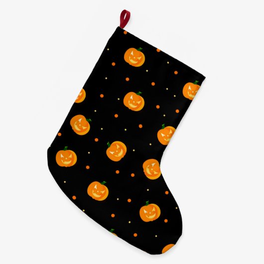 Pumpkin Rain Stocking Grote Kerstsok (Voorkant (Hangend))