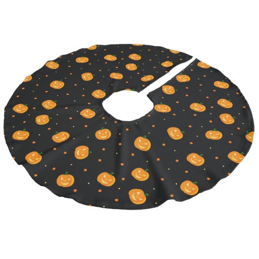 Pumpkin Rain Tree Skirt Imitatie Linnen Kerstboom Kleed (Gekanteld)