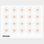 Pumpkin-retouradres Ronde Sticker (Vel)