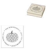 Pumpkin Return Address Rubber Stamp Rubberstempel (Gestempeld)