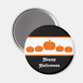 Pumpkin Row Halloween Magnet Magneet (Voorkant / Achterkant)