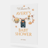 Pumpkin Rustic Baby Clothestline Fall Baby Shower (Angle)