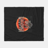 Pumpkin Scare-Wht Fleece Deken (Voorkant (Horizontaal))