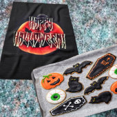 Pumpkin Scare-Wht Kitchen Towels Theedoek