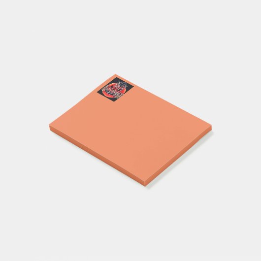 Pumpkin Scare-Wht Post-It Notes (Schuin)