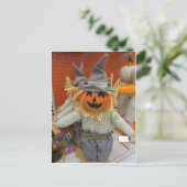 Pumpkin Scarecrow Briefkaart (Staand voorkant)