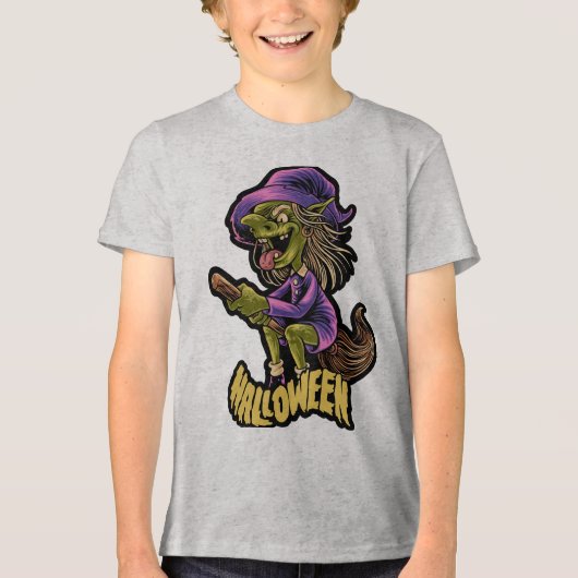 Pumpkin Scarecrow Halloween T-Shirt (Voorkant)