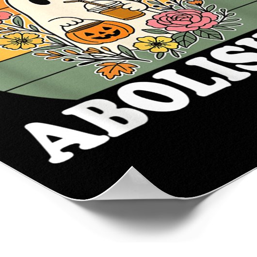 Pumpkin Sce Abolish Ice Halloween Design Poster (Hoek)