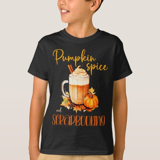 Pumpkin Sce & Scrapbooking _ Cute Autumn Rusti T-shirt (Voorkant)