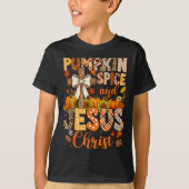 Pumpkin Sce And Jesus Christ Funny Fall Christian T-shirt (Voorkant)