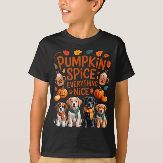 Pumpkin Sce Everything Nice Fall Dog Lovers Addict T-shirt (Voorkant)