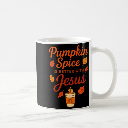 Pumpkin Sce Is Better With Jesus Koffiemok (Rechts)