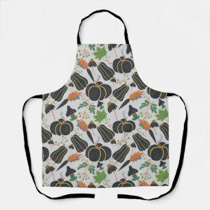 Pumpkin seamless pattern carrot black and white schort