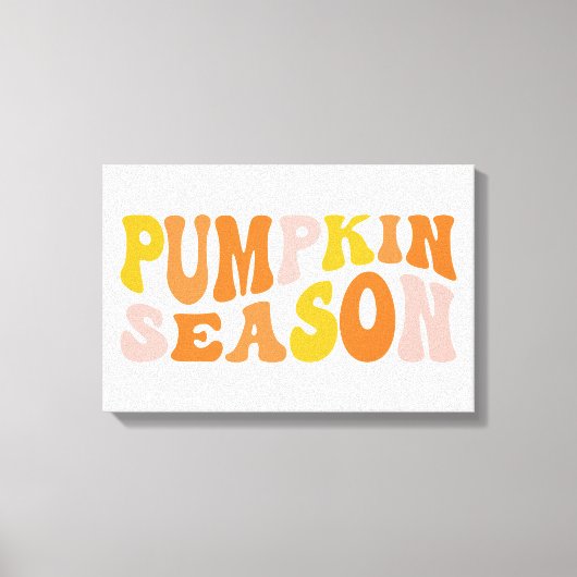 Pumpkin Season Canvas Afdruk (Voorkant)