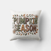 Pumpkin Season – Earthy Leaves Coussin  (Verso)
