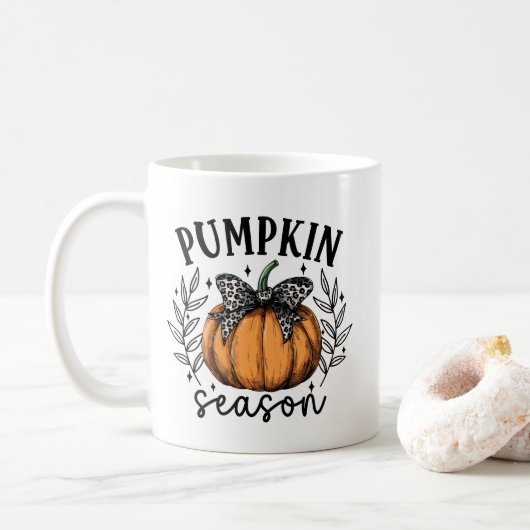 Pumpkin Season Herfst Koffiemok (Met donut)