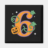 Pumpkin Six Seven 67 Matching 6 Halloween Couple Magneet (Voorkant)