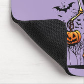 Pumpkin Skeleton Halloween Art  Muismat (Hoek)